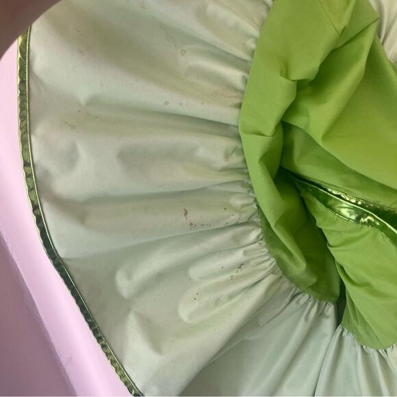 Madeleine Simon Dragonfire Green Metallic Party Dress ( Discontinued Color ) S/M - Picture 4 of 4